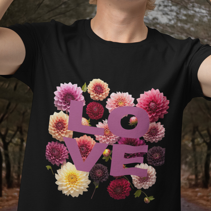 "Sweet Floral Tee's" Ball Dahlias - Short sleeve t-shirt