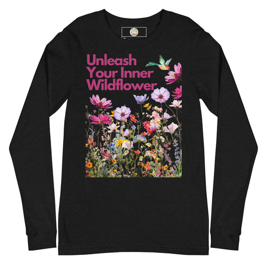 "Sweet Foral Tee's" Unleash Your Inner Wildflower - Unisex Long Sleeve Tee