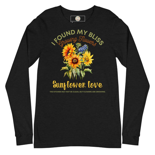 "Blooming Bliss": Sunflower Love - Unisex Long Sleeve Tee