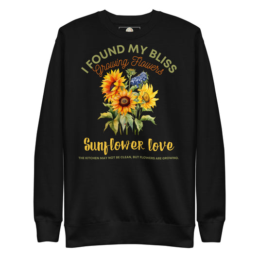 "Blooming Bliss": Sunflower Love - Unisex Premium Sweatshirt