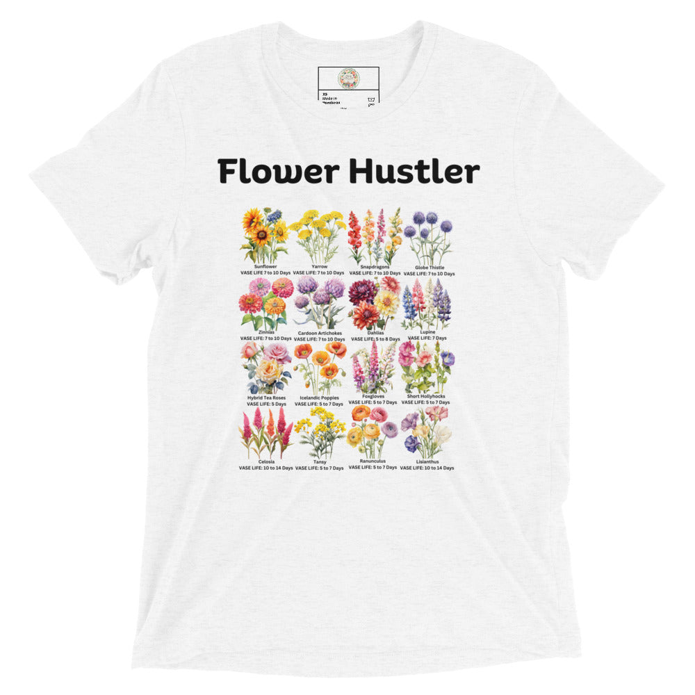 "Floral Whispers" Flower Hustler - Short sleeve t-shirt