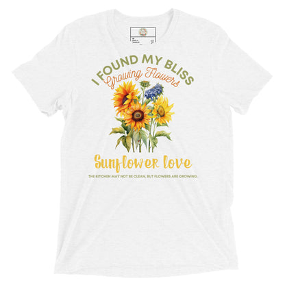 "Blooming Bliss": Sunflower Love - Short sleeve t-shirt for Flower Lovers