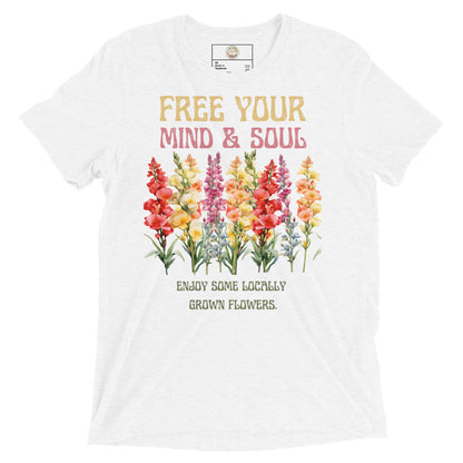 "Sweet Floral Tee's" Free Your Mind & Soul - Short sleeve t-shirt